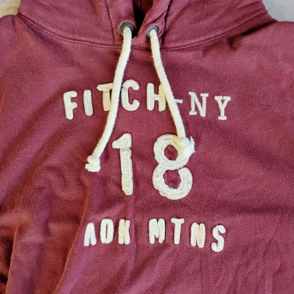 Abercrombie & Fitch Y2K Graphic Letter Hoodie Sweatshirt Mens Large Collegiate - Picture 9 of 14